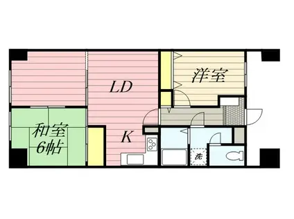 リアライズ城北(2LDK/5階)の間取り写真