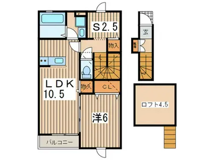 グランフェス(1SLDK/2階)の間取り写真