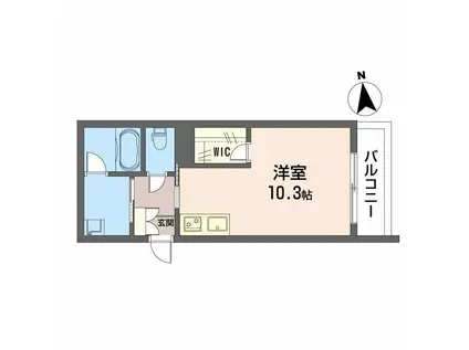 シャーメゾン アーブル(ワンルーム/3階)の間取り写真