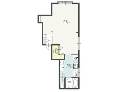 ヨシハラビルVOL2(1K/3階)の間取り写真