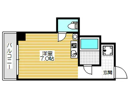 ラインハイツセト(ワンルーム/4階)の間取り写真