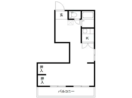 パレイシャル生駒I(ワンルーム/3階)の間取り写真