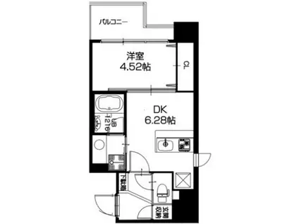 DA VINCHI(1DK/3階)の間取り写真