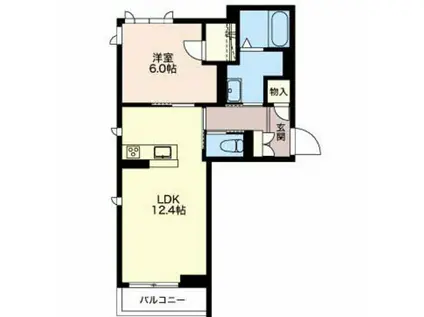 プレステージ・アルプスIII(1LDK/1階)の間取り写真