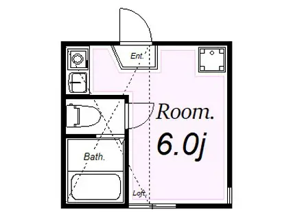 ユナイト上星川クライストチャーチ(ワンルーム/1階)の間取り写真