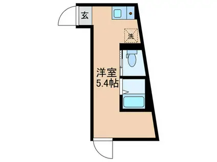 アンダーズ レジデンス北新宿(ワンルーム/2階)の間取り写真