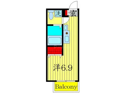 コモドスタイル大塚(ワンルーム/1階)の間取り写真