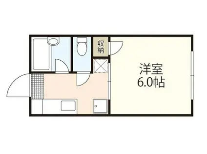 コーポプチ(1K/2階)の間取り写真