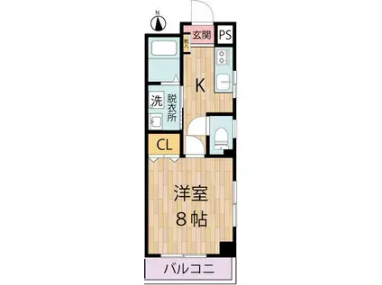 アーバンスペース伸明(1K/3階)の間取り写真