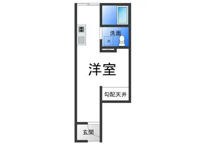 BR MAISON堺石津(ワンルーム/1階)の間取り写真