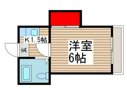 コーポエテルナ(1K/1階)の間取り写真