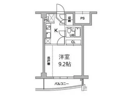 TS GARDEN稲城(1K/3階)の間取り写真