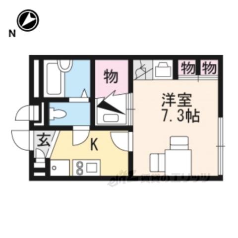 レオパレス池州町(1K/2階)の間取り写真