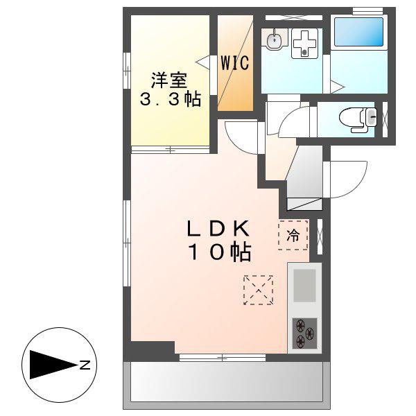 スリールEK(1LDK/2階)の間取り写真