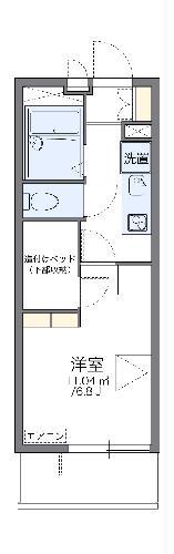レオパレスOKANO(1K/2階)の間取り写真