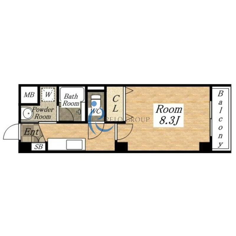 エクセレントフィールド(1K/2階)の間取り写真
