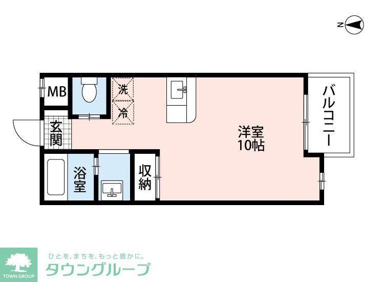 GALLERY EL-DORADO(ワンルーム/2階)の間取り写真