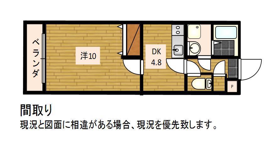 BE-FULL II(1DK/3階)の間取り写真