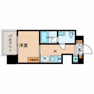 TOKIO久米川タワー(1K/4階)の間取り写真
