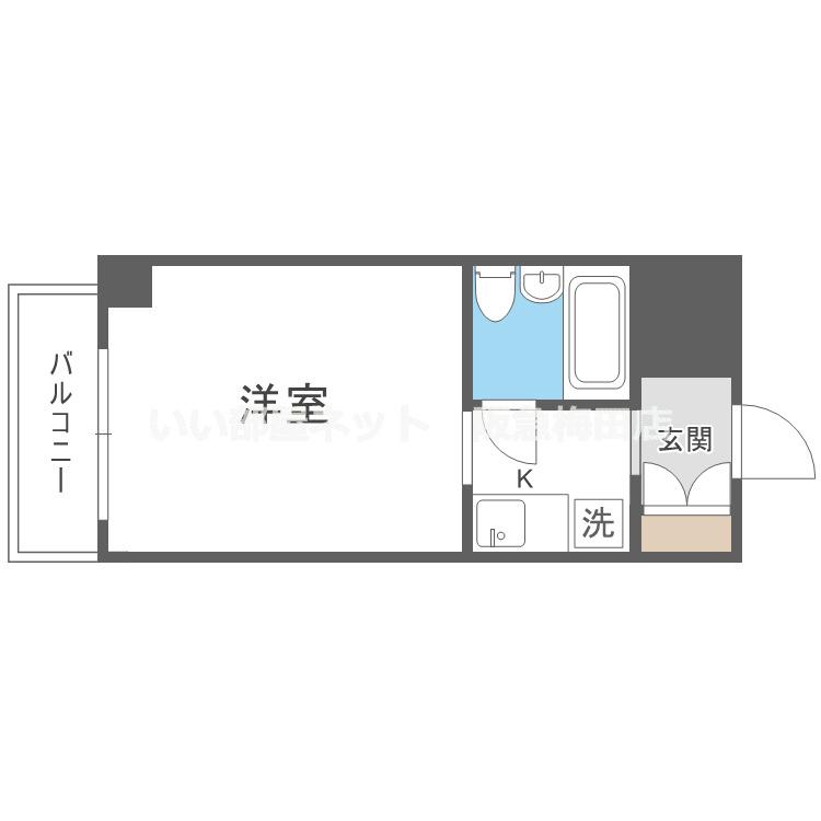 センターハイム大宮(1K/2階)の間取り写真