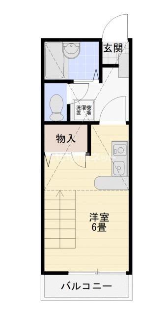 パルフェタムール(ワンルーム/2階)の間取り写真