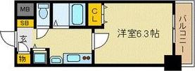 プレサンス名古屋駅前ヴェルロード(1K/3階)の間取り写真