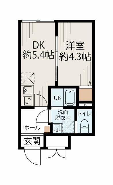 ル・シエル西新宿(1LDK/3階)の間取り写真