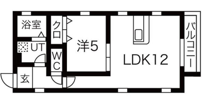 CHULO(1LDK/1階)の間取り写真