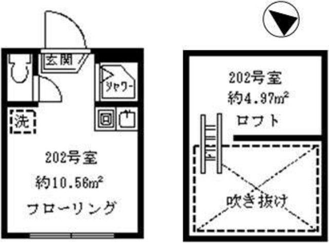 ソフィアハープ(ワンルーム/2階)の間取り写真