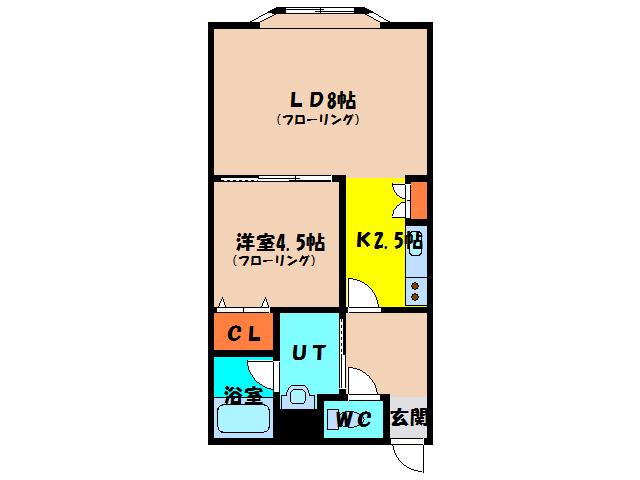 メゾンパティオ東山(1LDK/1階)の間取り写真