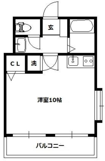レジデンス西堀(ワンルーム/5階)の間取り写真