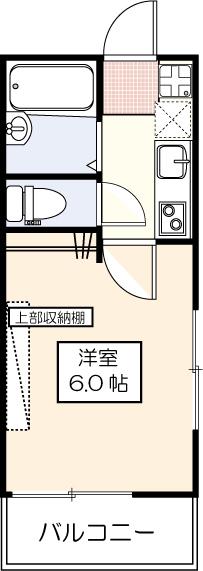 ルネス小金井東館(1K/2階)の間取り写真