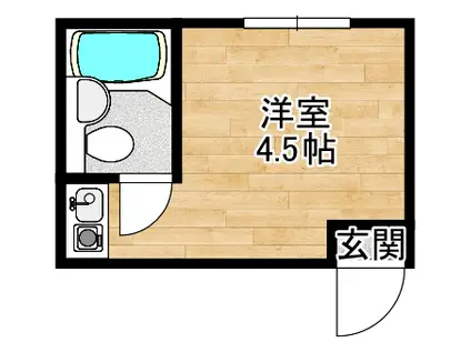 メゾン千里山(ワンルーム/5階)の間取り写真