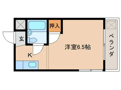 阿部マンション(1K/2階)の間取り写真