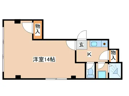 山下ハイツ(1K/2階)の間取り写真