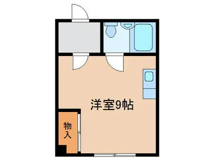 グリーンテラス(ワンルーム/3階)の間取り写真