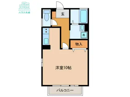 マ・メゾン(ワンルーム/2階)の間取り写真