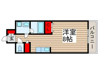 スペリオルクラブ(ワンルーム/7階)の間取り写真