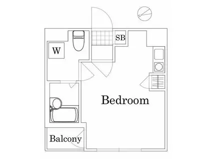 ファーストプレイスCQレジデンス梶ヶ谷駅前(ワンルーム/3階)の間取り写真