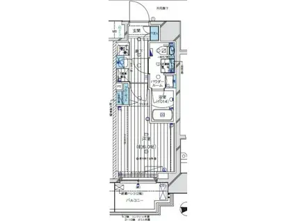 メインステージ亀有(1K/1階)の間取り写真