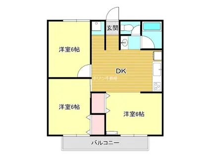 サンロードヴィラ(2LDK/1階)の間取り写真