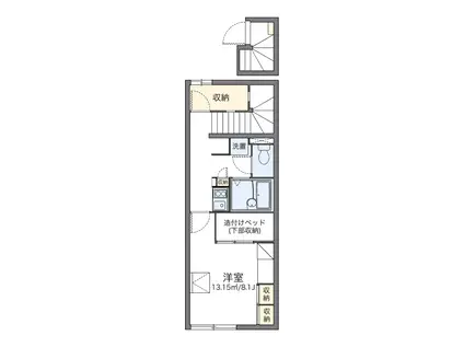 レオパレスウィンクルA(1K/2階)の間取り写真