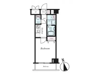 ラ・シード馬込レフィナード(1K/3階)の間取り写真