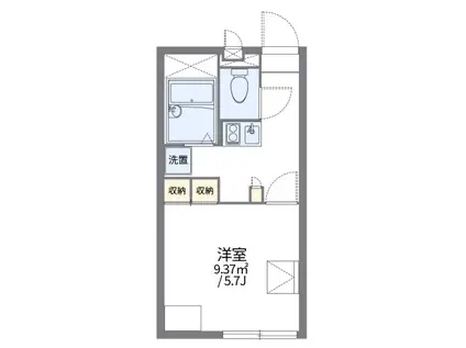 JR中央線 西八王子駅 徒歩38分 2階建 築18年(1K/2階)の間取り写真