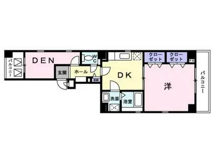 ミッテ大和屋(1SDK/4階)の間取り写真