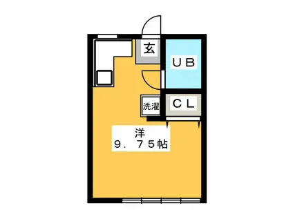 コーポイレブン(ワンルーム/1階)の間取り写真