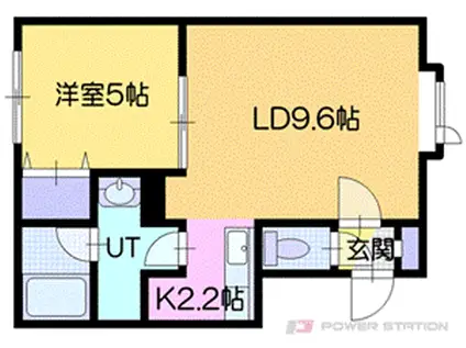 ガーデンヒルズ(1LDK/1階)の間取り写真