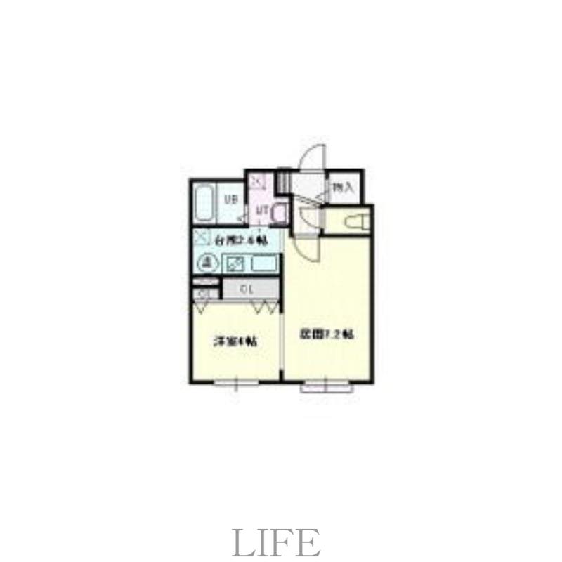 アビタ22真栄1-2(1LDK/4階)の間取り写真