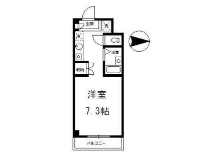 すずなりビル(ワンルーム/3階)の間取り写真