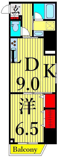 CAVE YUSHIMA(1LDK/3階)の間取り写真